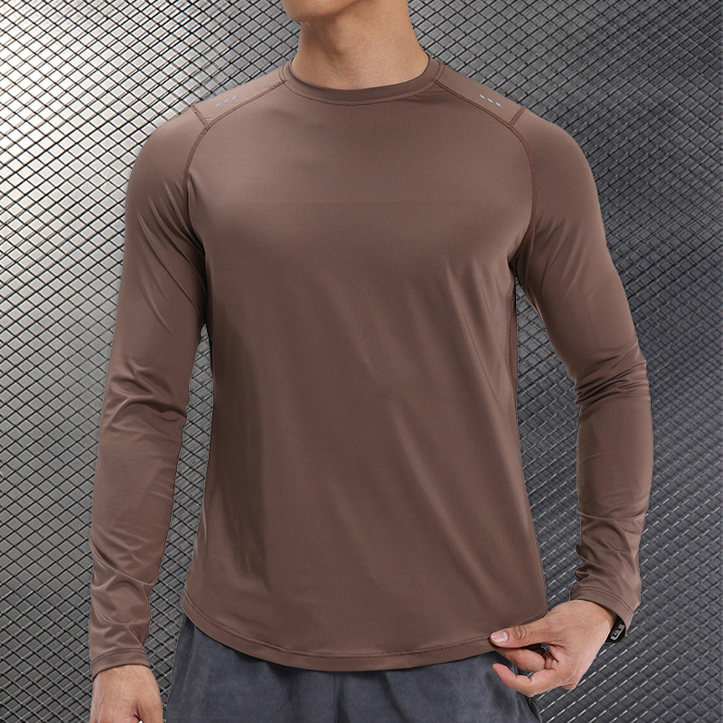 Running Gear Long Sleeve - Men Compression Running T-shirt Fitness Tight