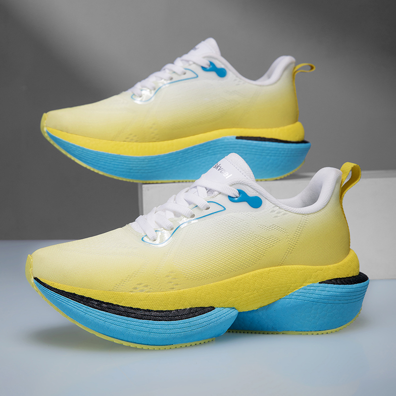 Running Gear Ladies - Men Carbon Plate Running Shoes Breathable