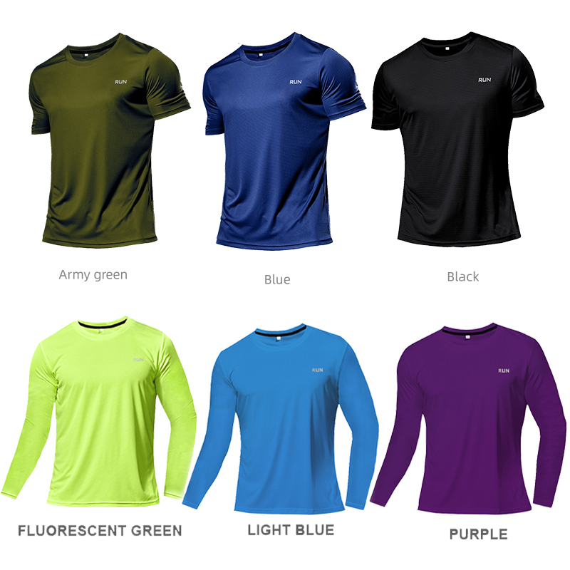 Running Gear Long Sleeve - Long and Short-Sleeved T-Shirt Fitness Sports