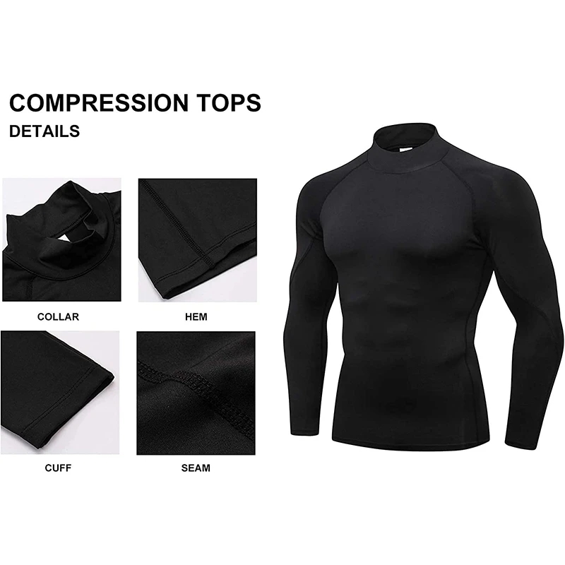 Men Bodybuilding Sport T-shirt - Running Gear Long Sleeve recension och pris
