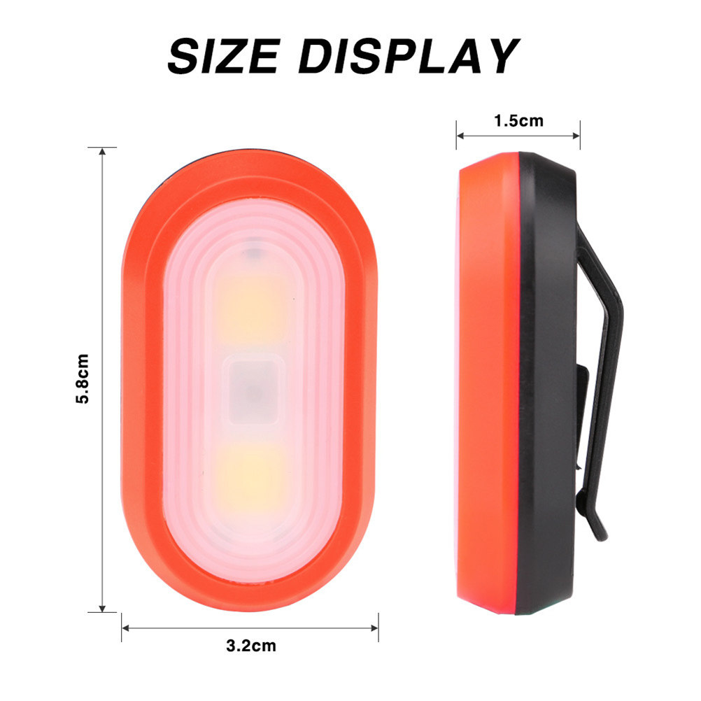 4Pcs Clip on LED Safety Light  - Running Gear On recension och pris
