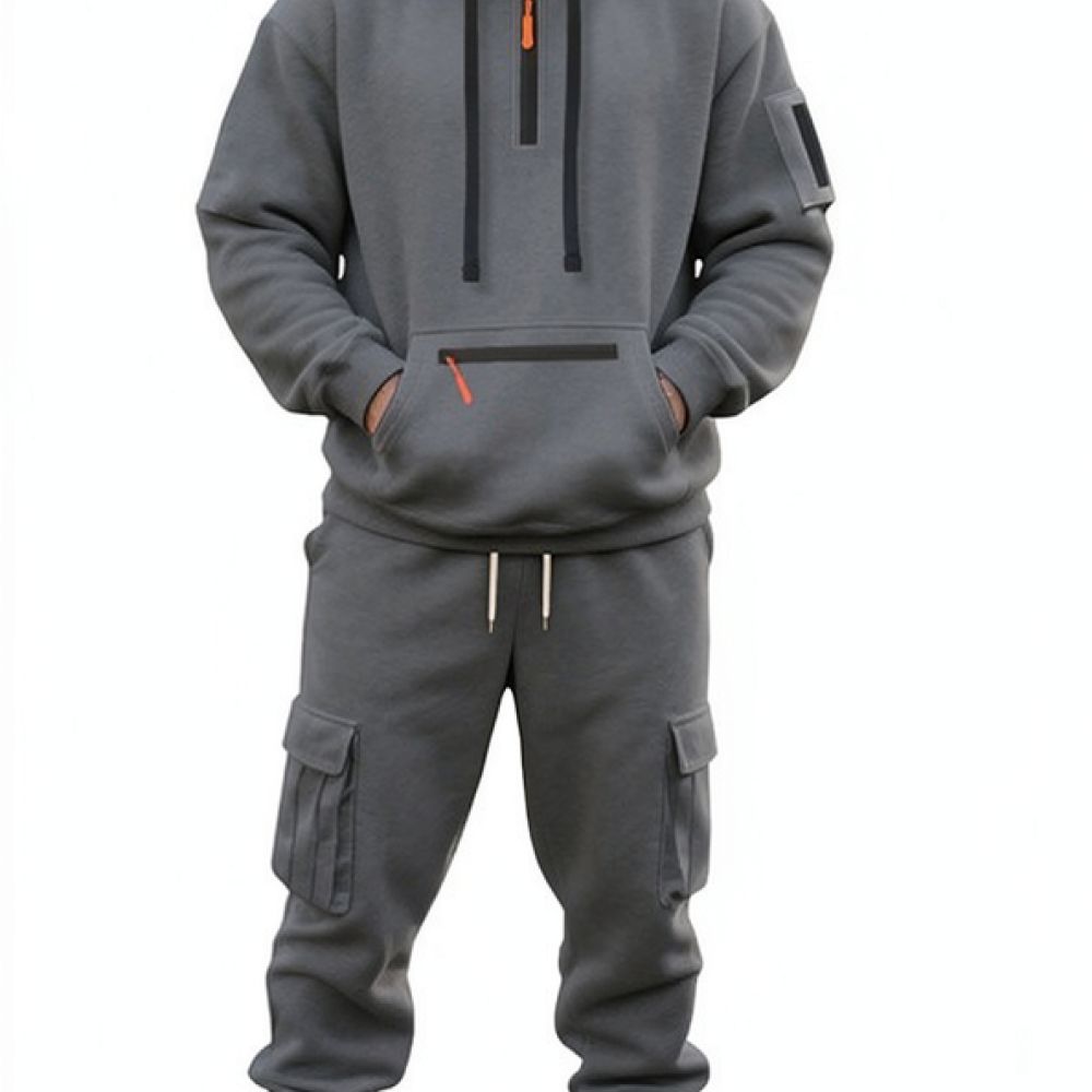 Winter Mens Tracksuit Set Flee - Running Gear Outfit recension och pris