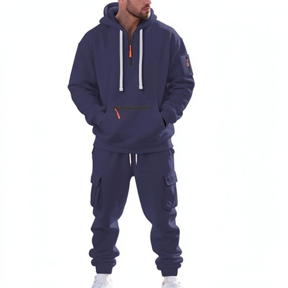 Winter Mens Tracksuit Set Flee - Running Gear Outfit recension och pris