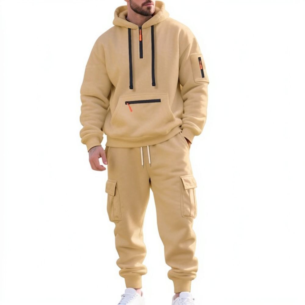 Winter Mens Tracksuit Set Flee - Running Gear Outfit recension och pris