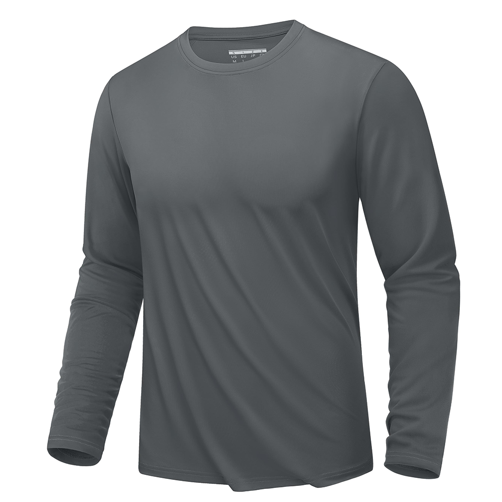 Simple Solid Color Men's Long  - Running Gear Long Sleeve recension och pris