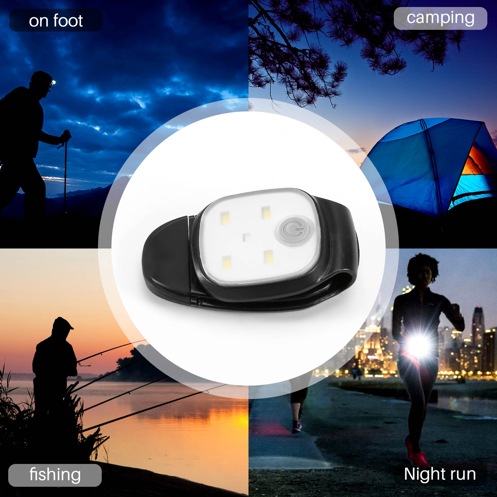 XSXS-Outdoor Night Clip On Run - Running Gear On recension och pris