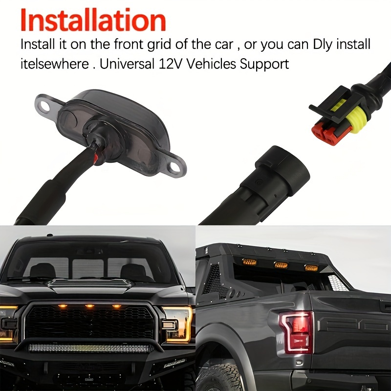 4Pcs/set Car LED Grille Light  - Running Gear Accessories recension och pris