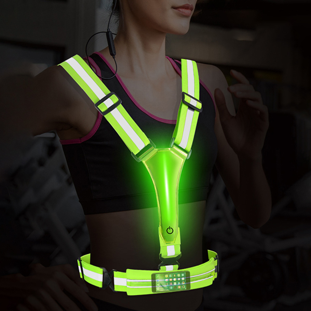 LED Reflective Vest Running Ge - Running Gear Winter Men recension och pris