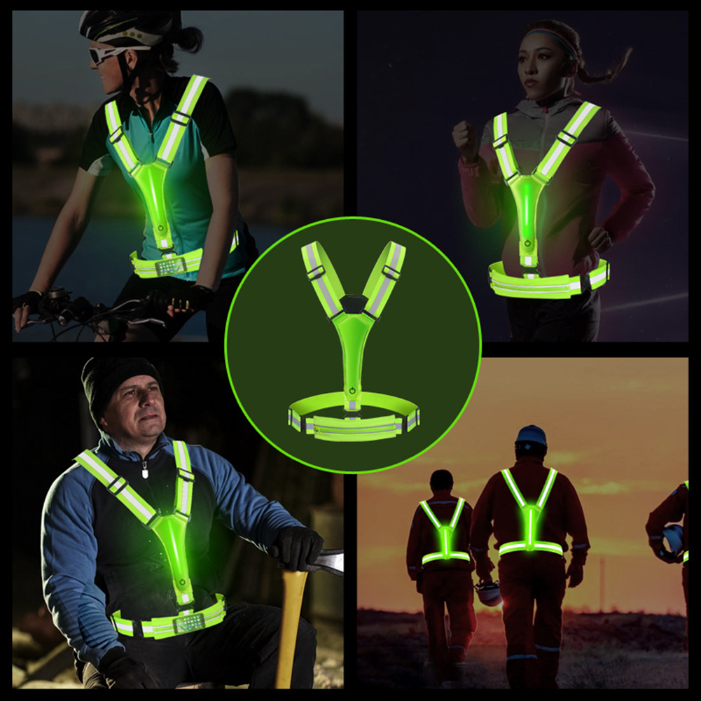 LED Reflective Vest Running Ge - Running Gear Winter Men recension och pris